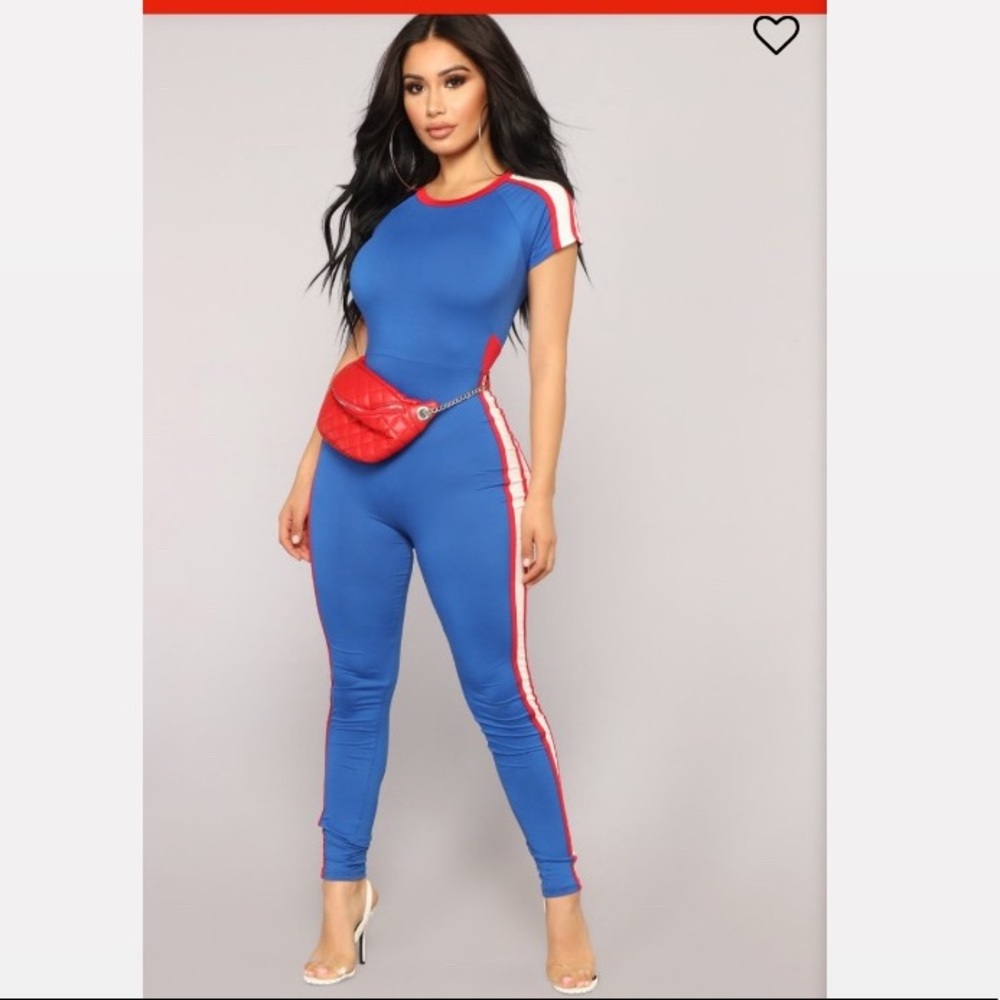 Fashionova Glad You Left Jumpsuit - Royal